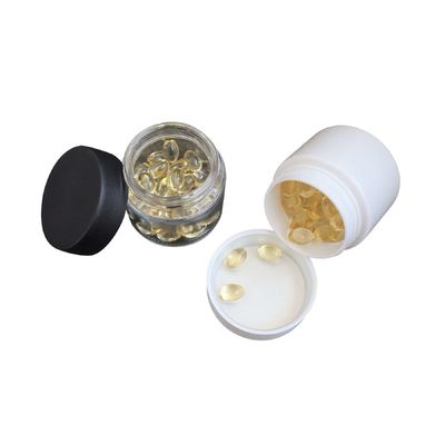 Resistente a crianças 3 oz PET plástico à prova de odor pot de erva com 53-400 final de pescoço