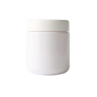 frasco branco da erva daninha dos frascos plásticos resistentes da criança 8oz com tampa sem perigo para as crianças