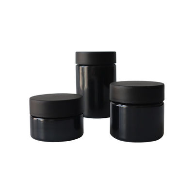 Da prova plástica do cheiro do frasco da erva daninha de Kush Pack Childproof Lid Black frasco hermético do ANIMAL DE ESTIMAÇÃO
