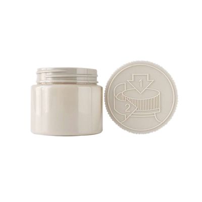 Resistente a crianças 3 oz PET plástico à prova de odor pot de erva com 53-400 final de pescoço