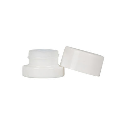 Frasco de vidro concentrado branco com tampa de parafuso CR Claros Blach Frasco de cera personalizado Frasco de embalagem