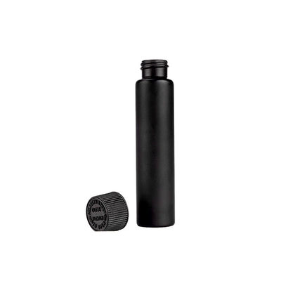 tubo resistente do rolo da criança de 27x113mm Matte Black Doob Glass Tube pre para o