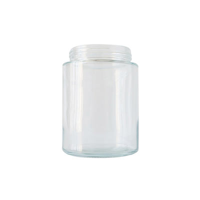Frasco de vidro sem perigo para as crianças da tampa de bambu grande do tamanho 18oz para a flor de CBD