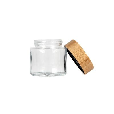 O tampão de bambu do recipiente de armazenamento da marijuana do centro de detecção e de controlo 3oz 3,5 gramas remove ervas daninhas de frascos de empacotamento