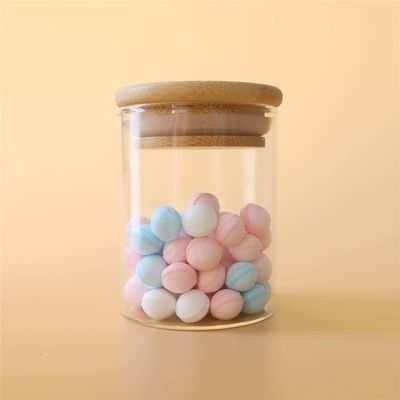 cartucho de madeira do frasco do vidro de Borosilicate da tampa da sução 3oz para a exposição do armazenamento