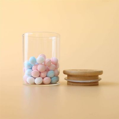 cartucho de madeira do frasco do vidro de Borosilicate da tampa da sução 3oz para a exposição do armazenamento