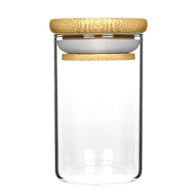 Garrafa de vidro borosilicato resistente a altas temperaturas Jar de vidro para armazenamento