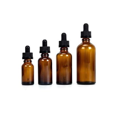 garrafas do conta-gotas da tintura do vidro de garrafa do óleo do centro de detecção e de controlo THC de 5ml 10ml