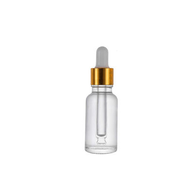 Bottle Dropper de Impressão a Cores Personalizada para Óleo Essencial e Sério Bottle de Vidro Negro Resistente a Crianças com Dropper