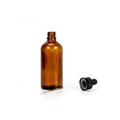 Garrafa de vidro de gotas à prova de crianças para embalagens de óleos essenciais personalizada 15 ml 30 ml 50 ml garrafa de soro de 100 ml com gotas