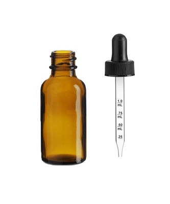 Líquidos do óleo E de Amber Dropper Bottle For canabiss do vidro sem perigo para as crianças