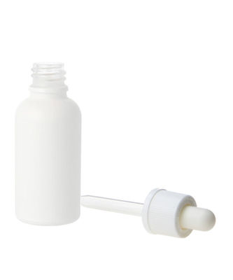 Garrafa sem perigo para as crianças da tintura 30ml do conta-gotas de Matte White Essential Oil Glass