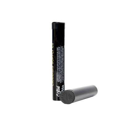 Tubos Pop Top Resistentes a Crianças Para Tubos de Cigarros Pre-Rolls Tubos Pop Top Negros Personalizados