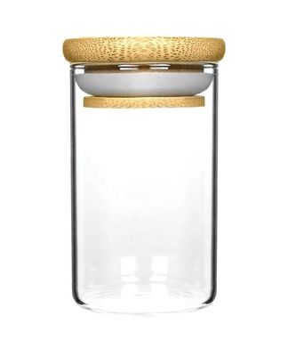 Capa de madeira de bambu Rondão Culinária Jar de armazenamento de alimentos Alta resistência ao calor