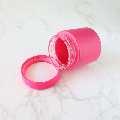 CR Flower Bud Jar Resistente a crianças hermeticamente à prova de cheiro preto tampa de parafuso frascos de vidro para goma Ervas de armazenamento