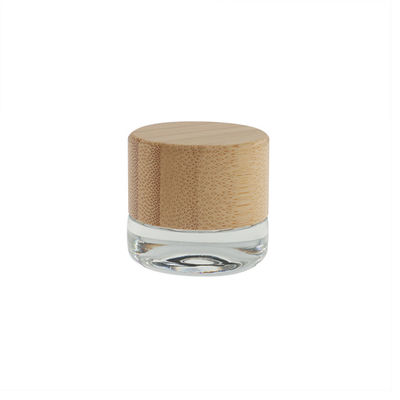 Garrafa com tampa de parafuso de óleo essencial Dab Jar Resistente a crianças Garrafa de tampa de bambu 3ml 5ml