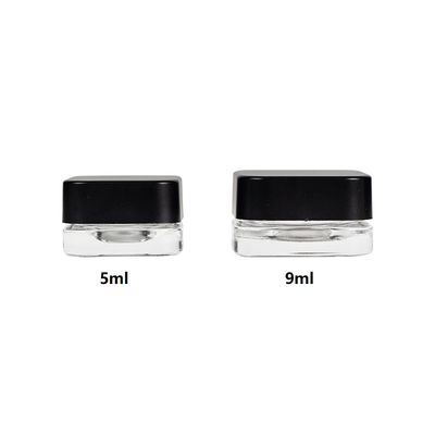 Garrafa de vidro concentrado de 5 ml com tampa de parafuso CR 5 ml garrafa quadrada de 9 ml certificada como resistente a crianças