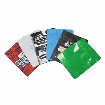 Resistente a crianças Bolsas personalizadas Mylar 3.5 com o meu logotipo Holográfico Impresso Personalizado Proof Child 8th Bolsas Sealable