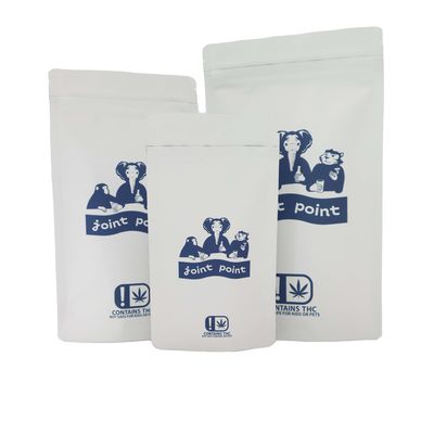Grau Alimentar 28g 1lb Mylar Weed Sacos de Embalagem para 3,5g 7g 14g Biscoitos Flor