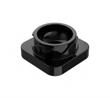 recipiente de concentrado preto de 5 ml frasco de vidro concentrado à prova de crianças
