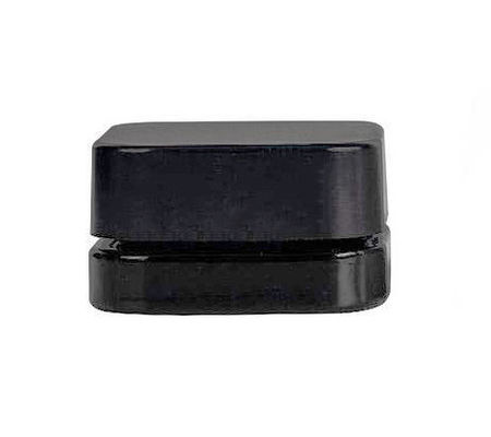 recipiente de concentrado preto de 5 ml frasco de vidro concentrado à prova de crianças