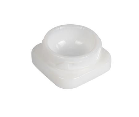 5 ml de recipiente de vidro branco cubo de concentrado com tampa à prova de crianças
