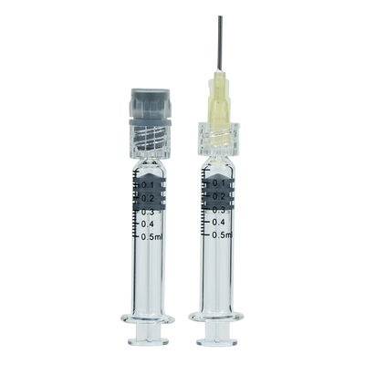 0.5 ml Luer Slip Luer Lock Borosilicato Seringas de Vidro para Óleo de CBD