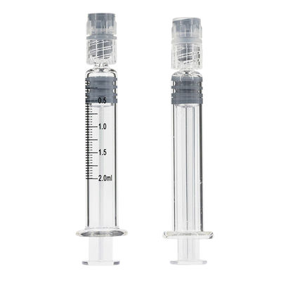 2 ml Luer Lock Borosilicato pré- enchidos Seringas de vidro para óleo essencial