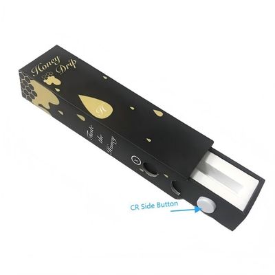 Pacotes de Caixa de Papel para Cartuchos de Óleo de CBD Vape Branco e Negro