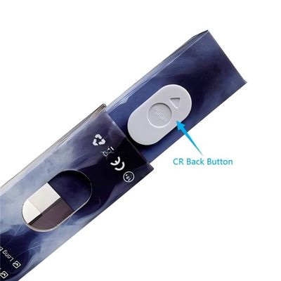 Pacotes de Caixa de Papel para Cartuchos de Óleo de CBD Vape Branco e Negro
