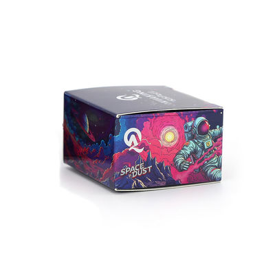 Embalagens de Papel Dobráveis com Foil UV Personalizado para Amostra de Luxo, Frascos para Concentrado e Caixas