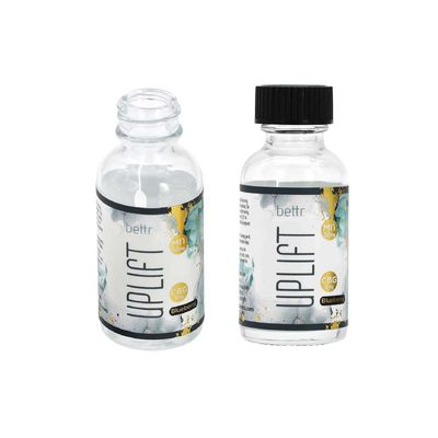 Custom Label Labeled Smell Proof 1oz 30ml Luxury Mini Small Glass Bottle with Gold Aluminum Screw Lid Cap for Mojito Liquid