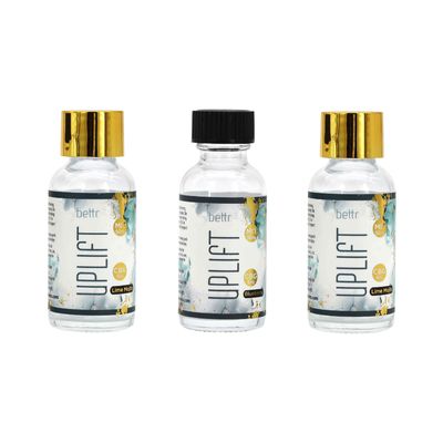 1 oz 30 ml resistente a fugas de cheiro hermético transparente frasco de vidro redondo de boston com tampa de parafuso preto para óleo essencial líquido medicamento líquido