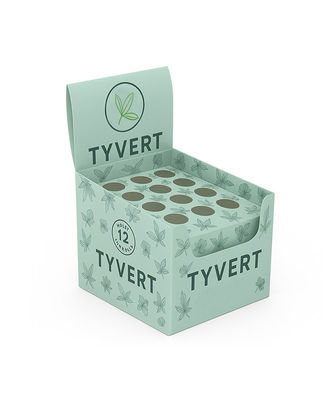 Displays personalizados de cartão para tubos de pop-up