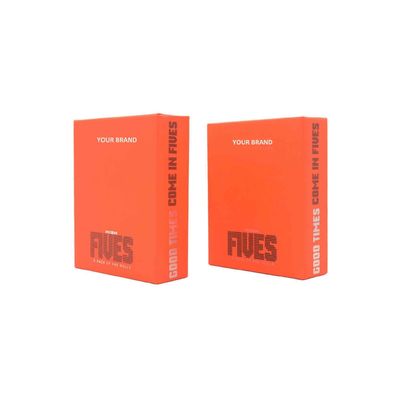 Embalagem de caixa de papel para charutos pré-enrolados Multipack em relevo com compartimento para fósforos