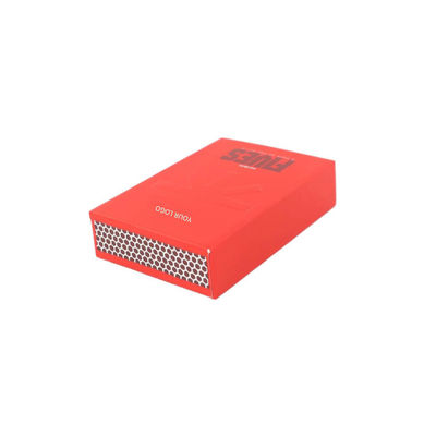 Embalagem de caixa de papel para charutos pré-enrolados Multipack em relevo com compartimento para fósforos